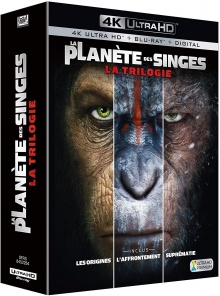 La Planète des Singes : La Trilogie – Packshot Blu-ray 4K Ultra HD