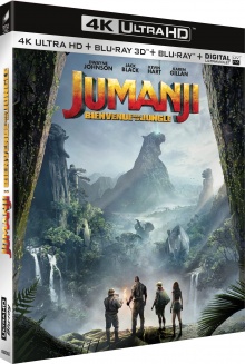 Jumanji : Bienvenue dans la jungle (2017) de Jake Kasdan - Packshot Blu-ray 4K Ultra HD