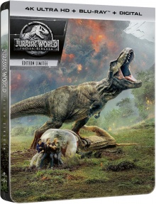 Jurassic World : Fallen Kingdom - Édition boîtier SteelBook (2018) de J.A. Bayona - Packshot Blu-ray 4K Ultra HD