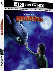 Dragons (2010) de Dean DeBlois & Chris Sanders – Packshot Blu-ray 4K Ultra HD