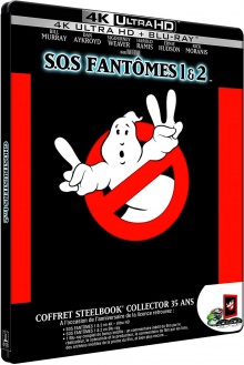 S.O.S. Fantômes 1 & 2 + Blu-ray bonus (1984 - 1989) de Ivan Reitman - Packshot Blu-ray 4K Ultra HD