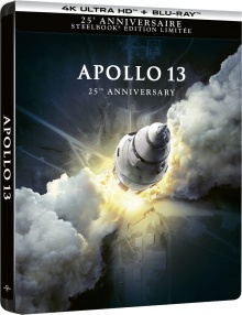 Apollo 13 (1995) de Ron Howard - Édition SteelBook 25ème Anniversaire – Packshot Blu-ray 4K Ultra HD