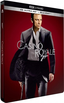 Casino Royale (2006) de Martin Campbell - Édition Limitée SteelBook – Packshot Blu-ray 4K Ultra HD