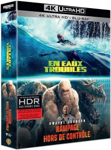 En eaux troubles + Rampage - Hors de contrôle - Packshot Blu-ray 4K Ultra HD