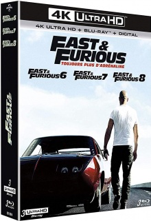 Fast & Furious 6, 7 et 8 - Packshot Blu-ray 4K Ultra HD