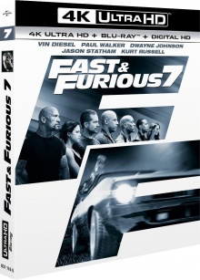 Fast & Furious 7 (2015) de James Wan - Packshot Blu-ray 4K Ultra HD