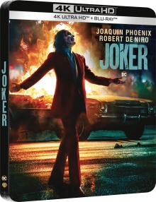 Joker (2019) de Todd Phillips - Édition Steelbook - Packshot Blu-ray 4K Ultra HD