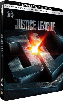 Justice League (2017) de Zack Snyder - Steelbook - Packshot Blu-ray 4K Ultra HD