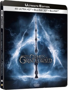 Les Animaux fantastiques : Les Crimes de Grindelwald (2018) de David Yates - Boîtier SteelBook - Packshot Blu-ray 4K Ultra HD