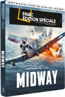 Midway (2019) de Roland Emmerich - Steelbook Édition Spéciale Fnac - Packshot Blu-ray 4K Ultra HD