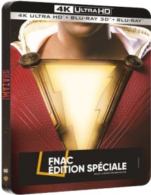 Shazam! (2019) de David F. Sandberg - Steelbook Édition Spéciale Fnac - Packshot Blu-ray 4K Ultra HD
