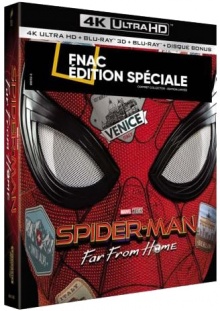 Spider-Man : Far from Home (2019) de Jon Watts - Édition spéciale Fnac Steelbook - Packshot Blu-ray 4K Ultra HD