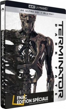 Terminator : Dark Fate (2019) de Tim Miller - Steelbook Édition Spéciale Fnac – Packshot Blu-ray 4K Ultra HD