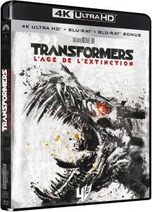 Transformers 4 : L'âge de l'extinction (2014) de Michael Bay - Packshot Blu-ray 4K Ultra HD