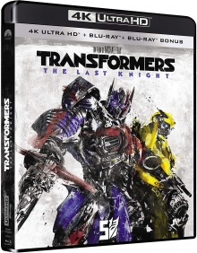 Transformers 5 : The Last Knight (2017) de Michael Bay - Édition 2018 - Packshot Blu-ray 4K Ultra HD