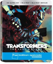 Transformers 5 : The Last Knight - Steelbook Édition spéciale Fnac (2017) de Michael Bay - Packshot Blu-ray 4K Ultra HD