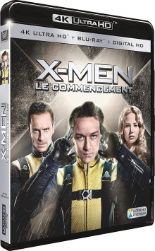 X-Men : Le commencement (2011) de Matthew Vaughn - Packshot Blu-ray 4K Ultra HD