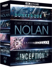 Christopher Nolan : Coffret 3 Films - Packshot Blu-ray 4K Ultra HD