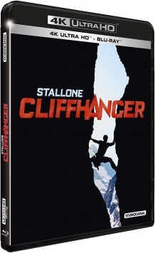 Cliffhanger, traque au sommet (1993) de Renny Harlin – Packshot Blu-ray 4K Ultra HD