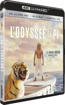 L'Odyssée de Pi (2012) de Ang Lee - Packshot Blu-ray 4K Ultra HD