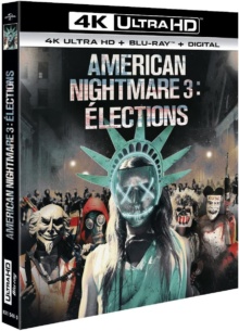 American Nightmare 3 : Élections (2016) de James DeMonaco – Packshot Blu-ray 4K Ultra HD