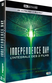 Coffret Independence Day + Independence Day : Resurgence – Packshot Blu-ray 4K Ultra HD