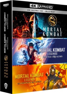 Coffret Mortal Kombat 3 films – Packshot Blu-ray 4K Ultra HD
