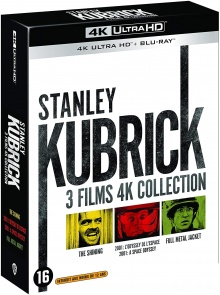 Coffret Stanley Kubrick 3 Films – Packshot Blu-ray 4K Ultra HD