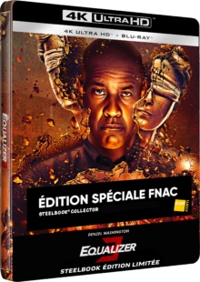 Equalizer 3 (2023) de Antoine Fuqua - Édition Limitée Spéciale Fnac Steelbook - Packshot Blu-ray 4K Ultra HD