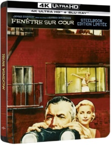 Fenêtre sur cour (1954) de Alfred Hitchcock – Édition boîtier SteelBook – Packshot Blu-ray 4K Ultra HD