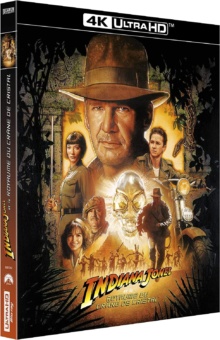 Indiana Jones et le royaume du crâne de cristal (2008) de Steven Spielberg - Packshot Blu-ray 4K Ultra HD