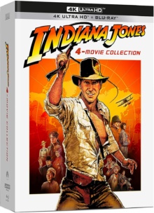 Indiana Jones (1981 – 2008) de Steven Spielberg – Coffret 4 Films – Packshot Blu-ray 4K Ultra HD