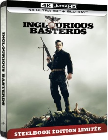 Inglourious Basterds (2009) de Quentin Tarantino - SteelBook édition limitée – Packshot Blu-ray 4K Ultra HD