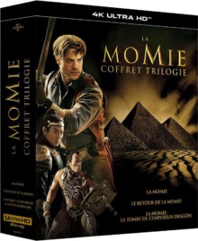 La Momie - La trilogie : La Momie + Le Retour de la momie + La tombe de l'Empereur Dragon - Packshot Blu-ray 4K Ultra HD