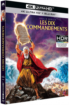 Les dix commandements (1956) de Cecil B. DeMille - Packshot Blu-ray 4K Ultra HD