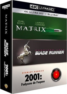 Matrix + Blade Runner + 2001 : l'odyssée de l'espace – Packshot Blu-ray 4K Ultra HD