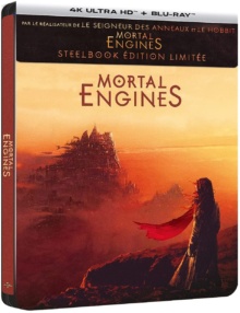 Mortal Engines (2018) de Christian Rivers - Édition Steelbook - Packshot Blu-ray 4K Ultra HD
