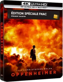 Oppenheimer (2023) de Christopher Nolan - Édition Spéciale Fnac Steelbook - Packshot Blu-ray 4K Ultra HD