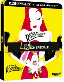 Qui veut la peau de Roger Rabbit (1988) de Robert Zemeckis - Édition Spéciale Fnac Steelbook – Packshot Blu-ray 4K Ultra HD