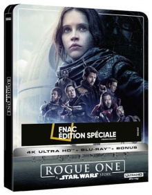 Rogue One : A Star Wars Story (2016) de Gareth Edwards - Steelbook Édition Spéciale Fnac - Packshot Blu-ray 4K Ultra HD