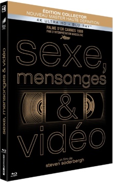 Sexe, mensonges & vidéo (1989) de Steven Soderbergh – Packshot Blu-ray 4K Ultra HD