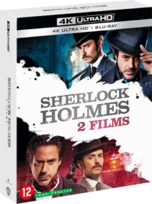 Sherlock Holmes + Sherlock Holmes 2 : Jeu d'ombres – Packshot Blu-ray 4K Ultra HD