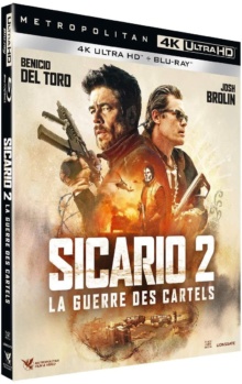 Sicario : La guerre des cartels (2018) de Stefano Sollima – Packshot Blu-ray 4K Ultra HD