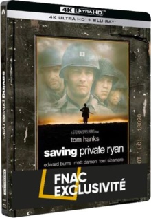 Il faut sauver le soldat Ryan (1998) de Steven Spielberg - Édition Limitée Exclusivité Fnac Steelbook – Packshot Blu-ray 4K Ultra HD
