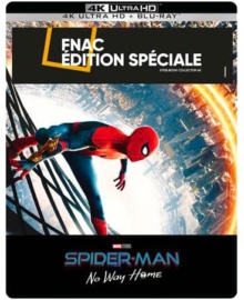 Spider-Man : No Way Home (2021) de Jon Watts - Édition Spéciale Fnac Steelbook – Packshot Blu-ray 4K Ultra HD