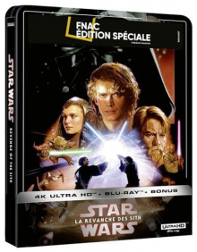 Star Wars, épisode III – La Revanche des Sith (2005) de George Lucas - Steelbook Édition Spéciale Fnac - Packshot Blu-ray 4K Ultra HD