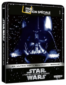 Star Wars, épisode V : L’Empire contre-attaque (1980) de Irvin Kershner - Steelbook Édition Spéciale Fnac - Packshot Blu-ray 4K Ultra HD