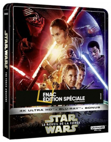 Star Wars, épisode VII – Le Réveil de la Force (2015) de J.J. Abrams - Steelbook Édition Spéciale Fnac - Packshot Blu-ray 4K Ultra HD