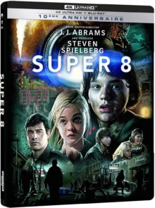 Super 8 (2011) de J.J. Abrams – Édition boîtier SteelBook 10ème Anniversaire - Packshot Blu-ray 4K Ultra HD