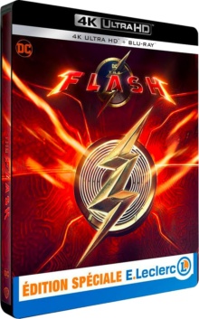 The Flash (2023) de Andy Muschietti - Édition Spéciale E.Leclerc Steelbook - Packshot Blu-ray 4K Ultra HD